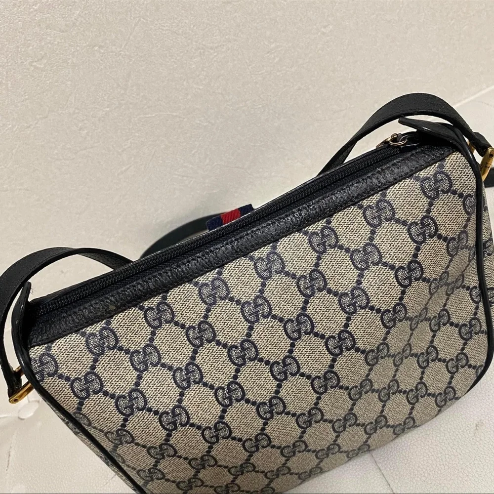 Gucci Ophidia GG Blue Coated Canvas Crossbody bag - Picture 2 of 10